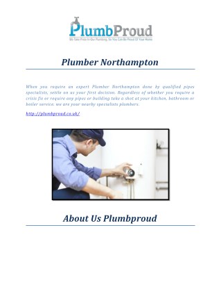 Plumber Northampton
