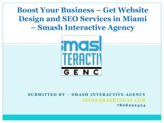 Boost Your Business – Get Website Design and SEO Services in Miami