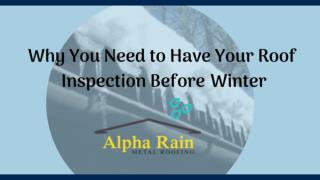 Prevent Expensive Roof Repairs | Alpha Rain