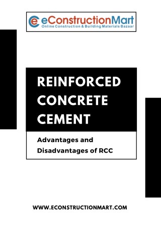 Reinforced Concrete Cement: Advantages and Disadvantages of RCC