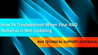 How To Troubleshoot When Your AVG Antivirus is Not Updating?