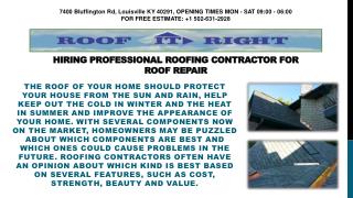Hiring Professional Roofing Contractor For Roof Repair