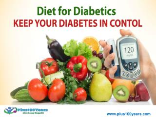 Diabetic diet plan - A healthy diabetic diet plan