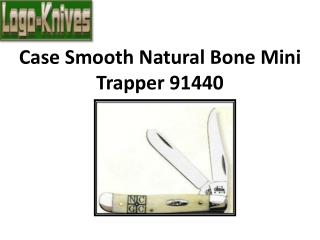 Case Smooth Natural Bone Mini Trapper 91440