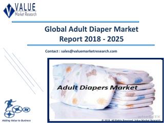 Adult Diaper Market Share, Global Industry Analysis Report 2018-2025