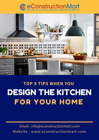 Top 5 Tips When You Design The Kitchen For Your Home