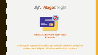 Create Payment Rules with Magento 2 Payment Restrictions extension