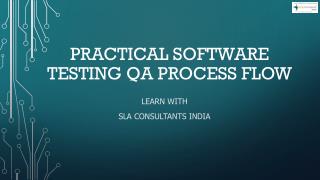 Software Testing QA Process Flow-Learn Practical|Software Testing Training Course