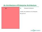 An Architecture of Enterprise Architecture