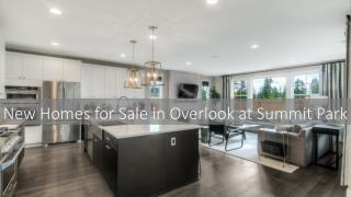 New Homes for Sale in Overlook at Summit Park, WA
