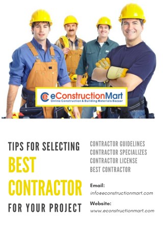 Tips for Selecting Best Contractor for your Project