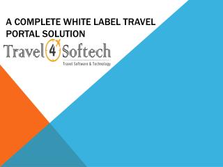 Find Complete White Label Travel Portal Solution