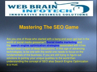 Mastering The SEO Game