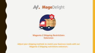 Flexible Restrictions Settings with Magento 2 Shipping Restrictions Extension