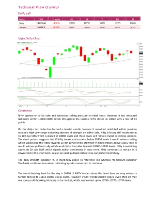 Daily Technical Report:11 January 2019