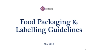 Food Labeling Requirements | Food Packaging Guidelines
