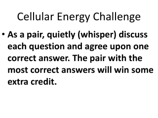 Cellular Energy Challenge
