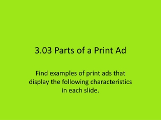 3.03 Parts of a Print Ad