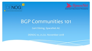 BGP Communities 101