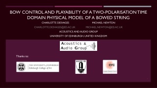 Bow control and playability of a two-polarisation time domain physical model of a bowed string