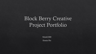 Block Berry Creative Project Portfolio