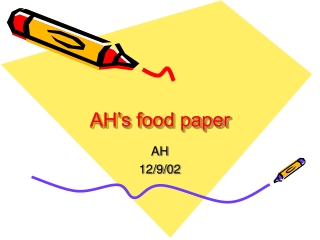 AH’s food paper