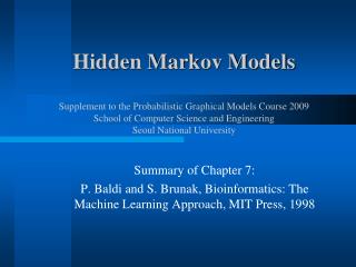 hidden markov models thesis hidden markov models thesis