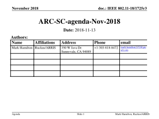 ARC-SC-agenda-Nov-2018