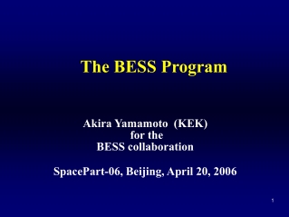 The BESS Program