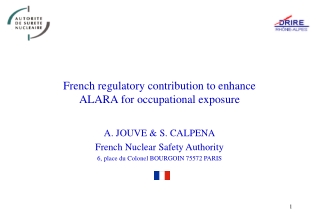 French regulatory contribution to enhance ALARA for occupational exposure