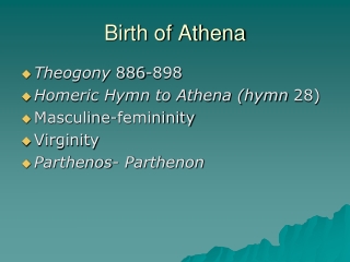 Birth of Athena