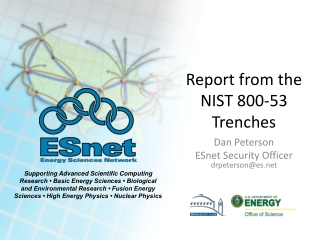 Report from the NIST 800-53 Trenches