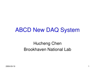 ABCD New DAQ System