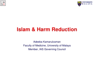 Islam &amp; Harm Reduction