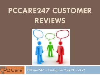 PCCare247 Customer Reviews And Complaints