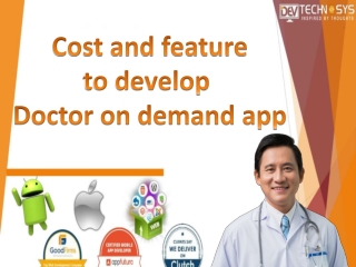 Cost and feature to develop Doctor on demand app