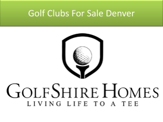 Golf Clubs For Sale Denver