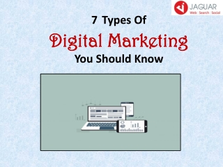 7 Types of Digital Marketing: Which one is Right for Your Business?
