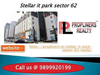 Stellar IT Park Sector 62 Noida 9899920199| Office Space For Rent In Noida