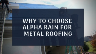Eminence Metal Roofing Investiture | Alpha Rain