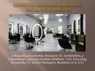 Kozmetika Budapest XI. kerület - Kiscsillag Kozmetika