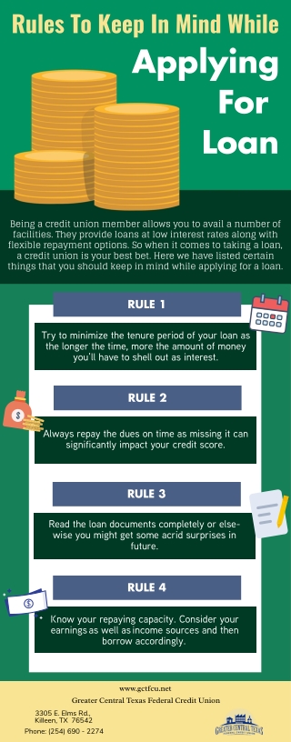 Rules To Keep In Mind While Applying For Loan