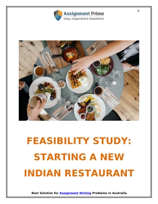 Feasibility Analysis to Start a New Indian Restaurant in UK