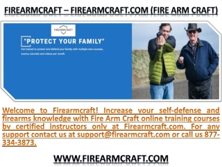 Firearmcraft.com We Educate, Train, And Promote Responsible, American Gun Owners…