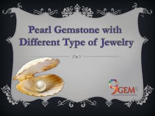 Pearl gemstone with different type of jewelery