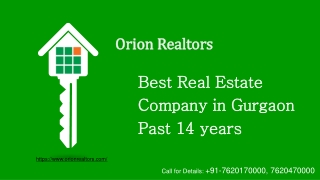 Best Real Estate Company in Gurgaon - Orion Realtors