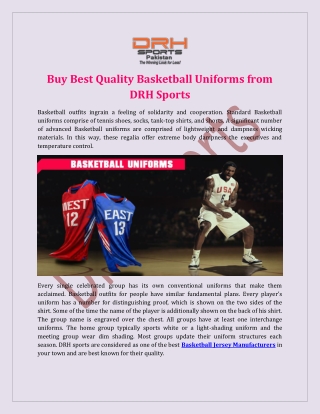 Basketball Jersey Manufacturers, Exporters USA
