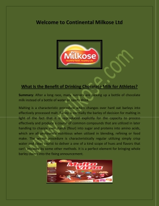 malted milk foods, Healthy drink in India, malt based health drinks