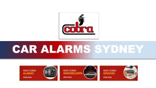 A-Z of the Car Alarm System