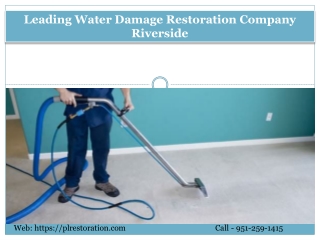 Leading Water Damage Restoration Company Riverside